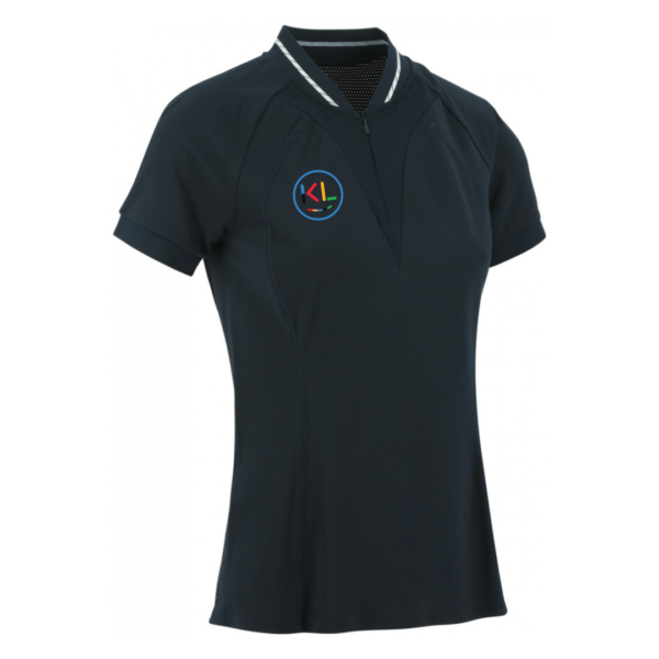 Polo zippé femme deals